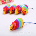 Wholesale Rainbow Color Mouse Cat Toy Pet Toy